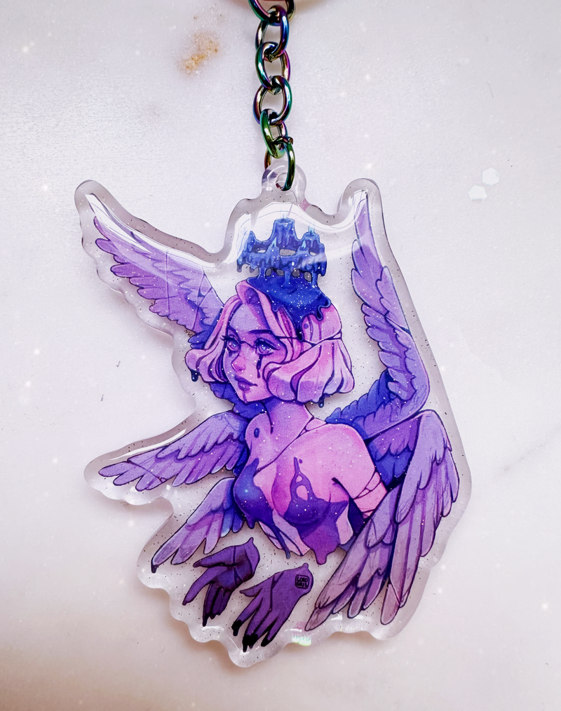 Candle Angel Acrylic Charm