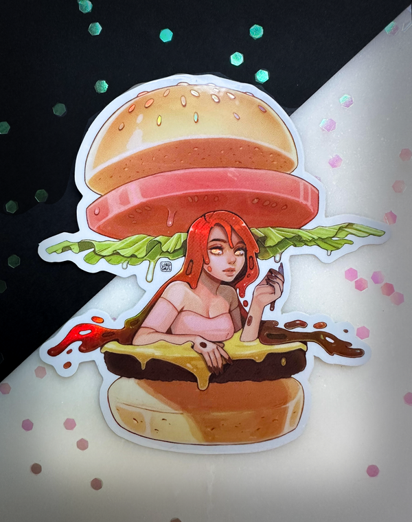 Borgirl Holographic Sticker