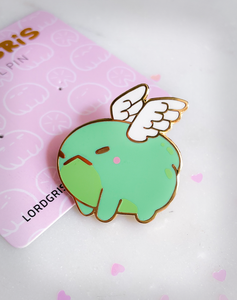 Butt Frog Enamel Pin