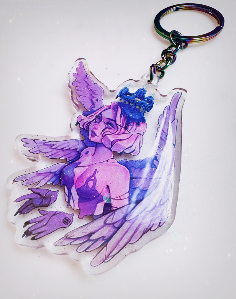 Candle Angel Acrylic Charm