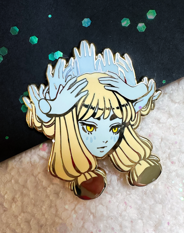 Tenacity Blue Hands Hard Enamel Pin