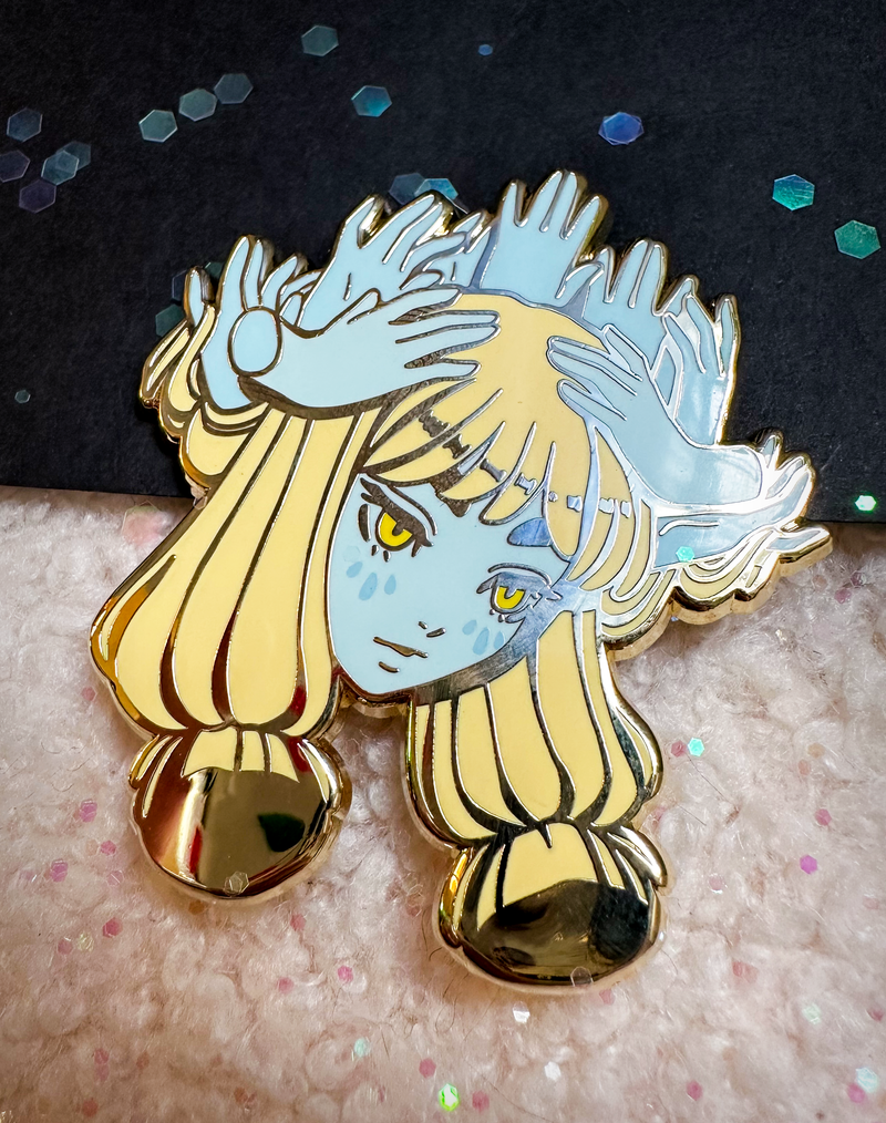 Tenacity Blue Hands Hard Enamel Pin