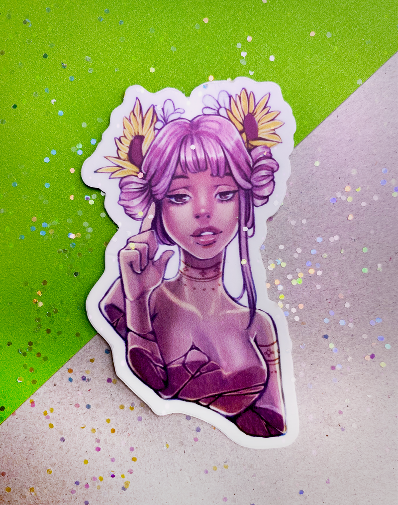 Floral Girls Sticker Set