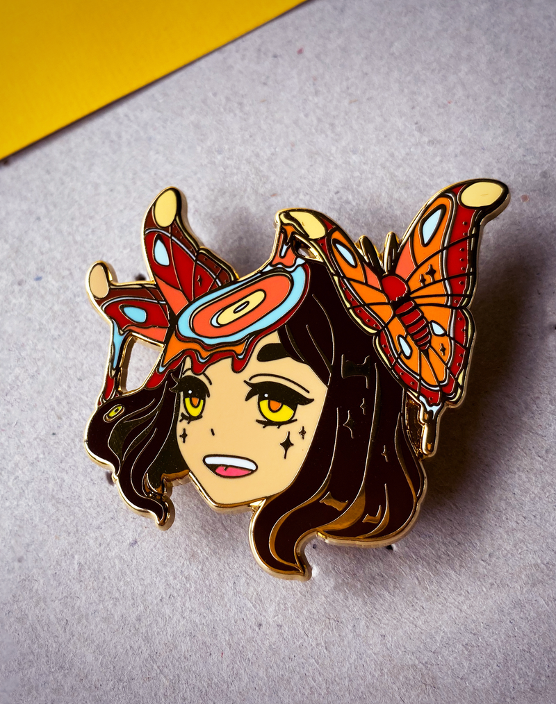 Atlas Moth Hard Enamel Pin