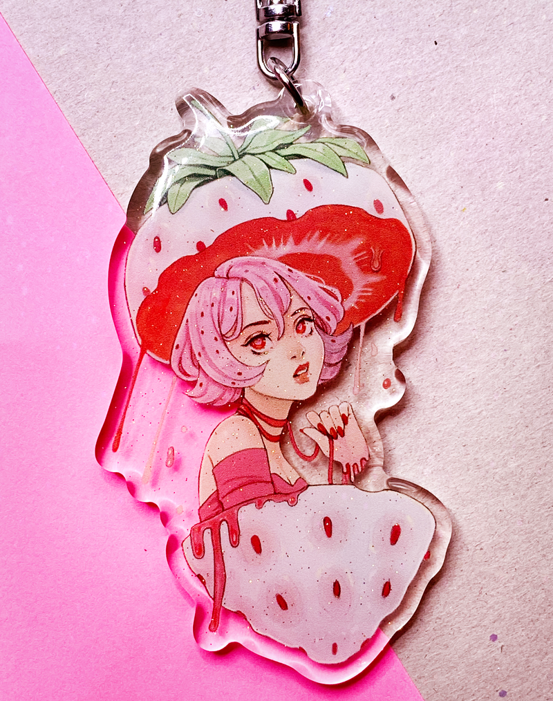 Pineberry 3" Acrylic Charm